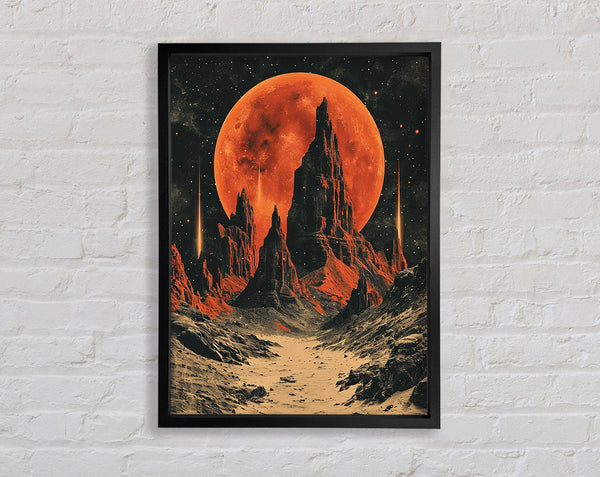 The Red Moon Framed Print