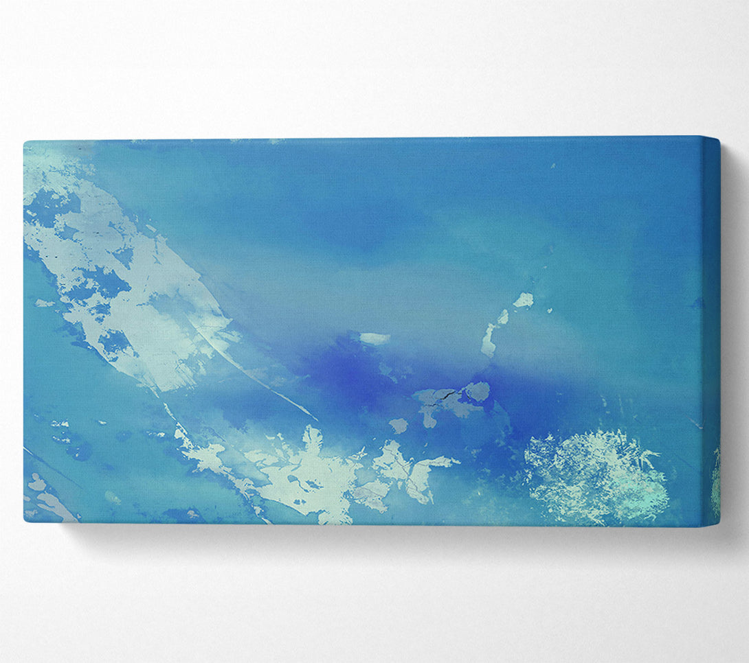  A Canvas Print of Azure Sky And White Clouds Canvas Wall Art