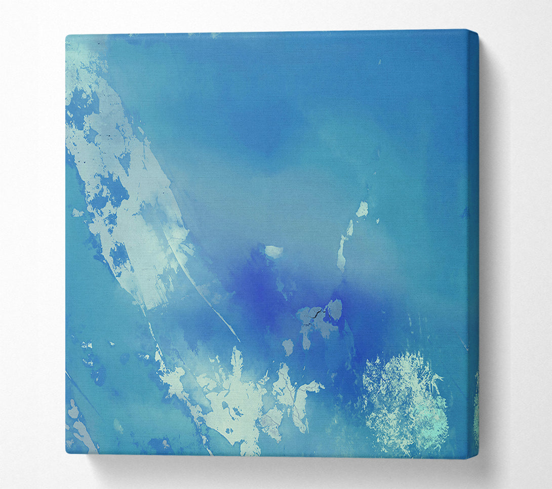  A Canvas Print of Azure Sky And White Clouds Canvas Wall Art