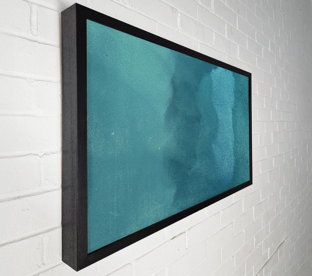  A Canvas Print of Teal Abstract Study Canvas Print