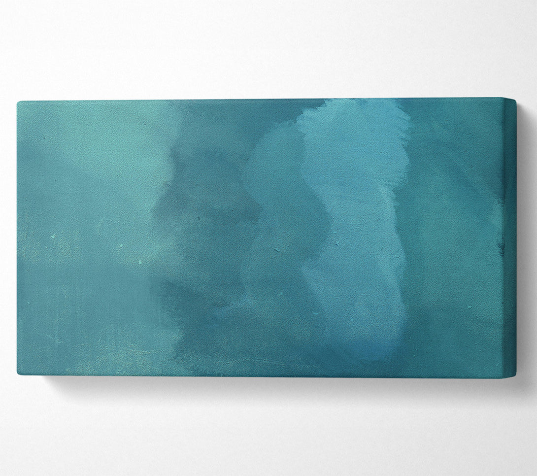 A Canvas Print of Teal Abstract Study Canvas Print