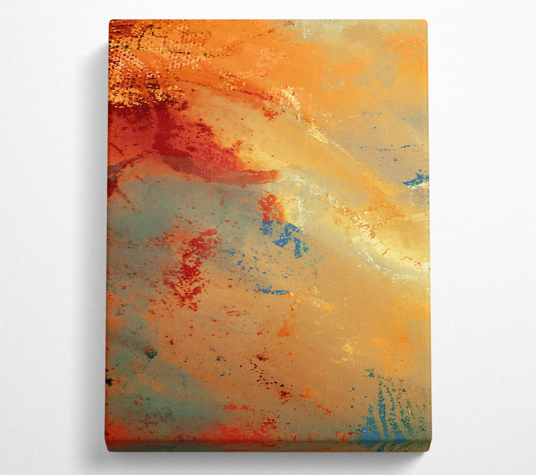  A Canvas Print of Golden Sunset Hues Canvas Wall Art