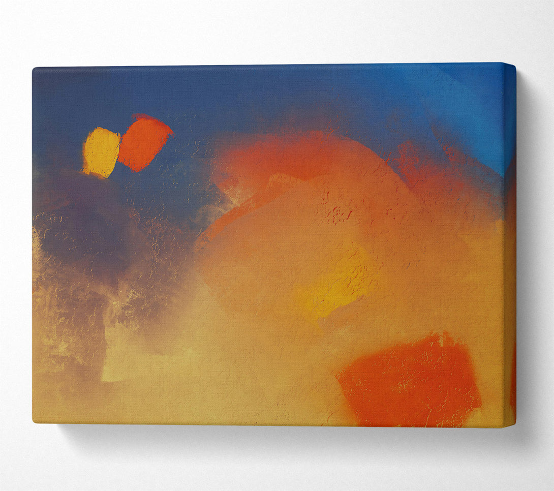  A Canvas Print of Golden Sunset Hues Canvas Wall Art