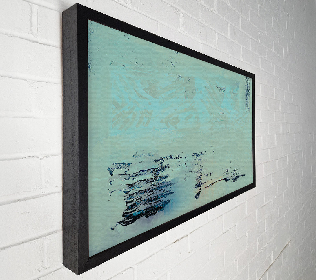  A Canvas Print of Pale Blue Striations Canvas Print