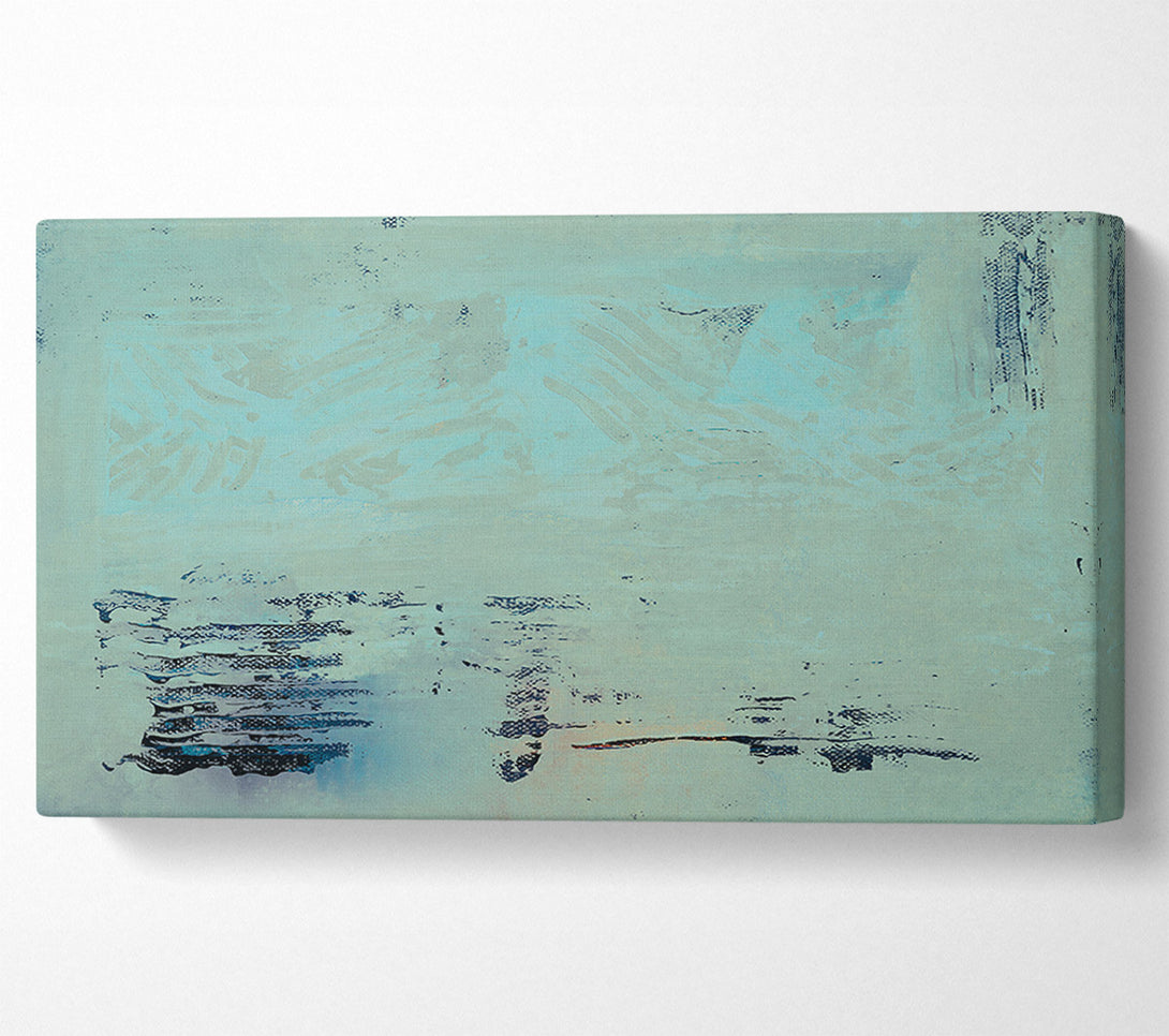  A Canvas Print of Pale Blue Striations Canvas Print