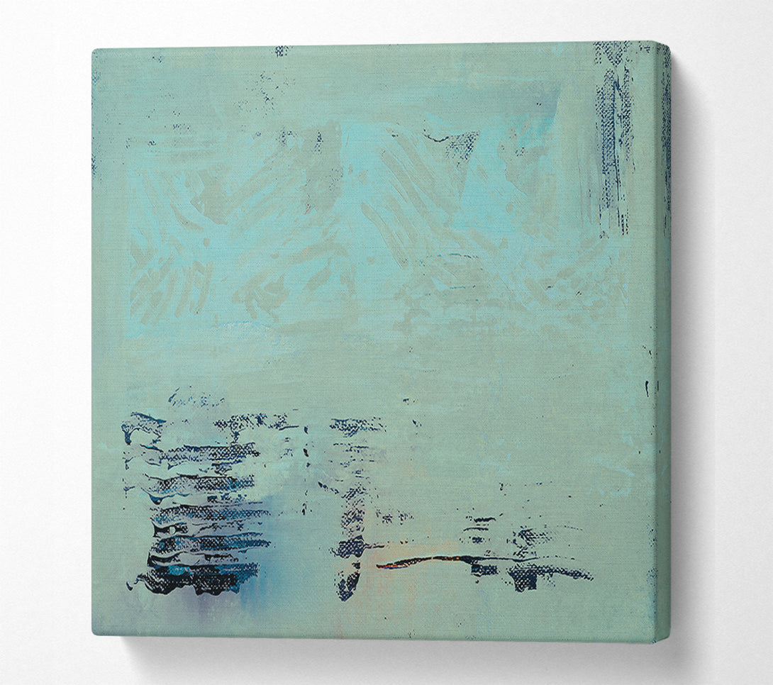 A Canvas Print of Pale Blue Striations Canvas Print