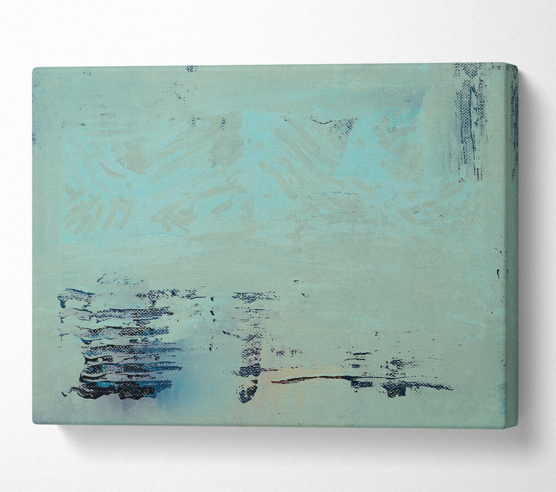 A Canvas Print of Pale Blue Striations Canvas Print