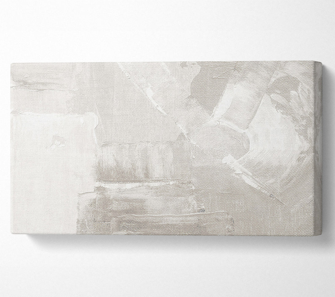  A Canvas Print of White Canvas Strokes Canvas Wall Art