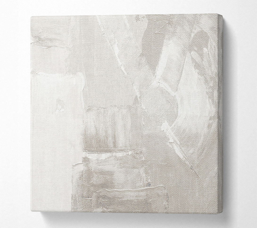  A Canvas Print of White Canvas Strokes Canvas Wall Art