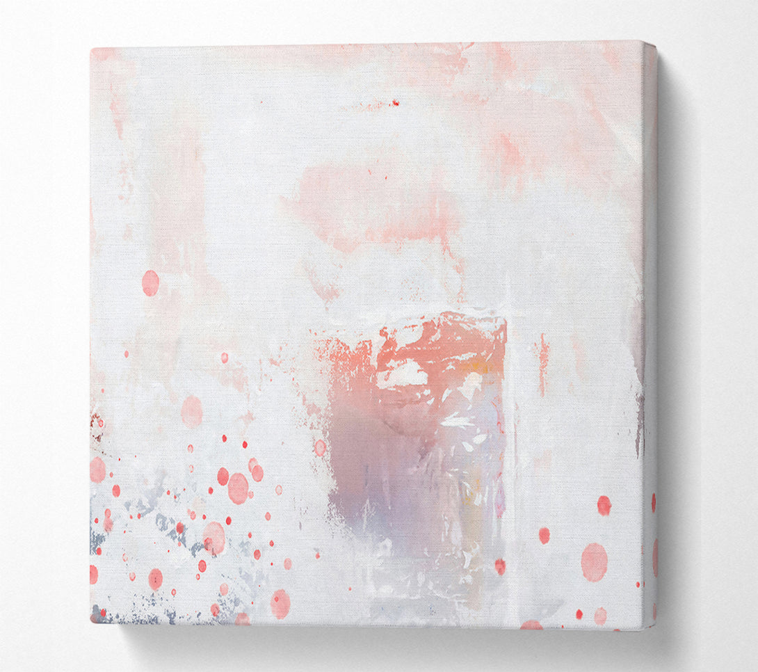  A Canvas Print of Blush Abstract Drizzle Canvas Art