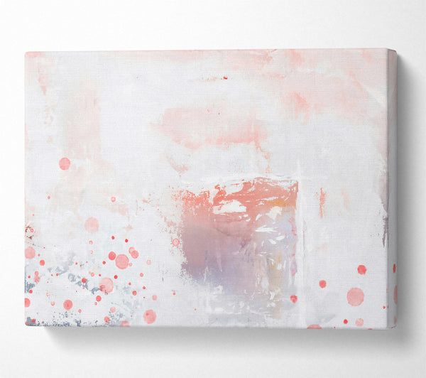  A Canvas Print of Blush Abstract Drizzle Canvas Art