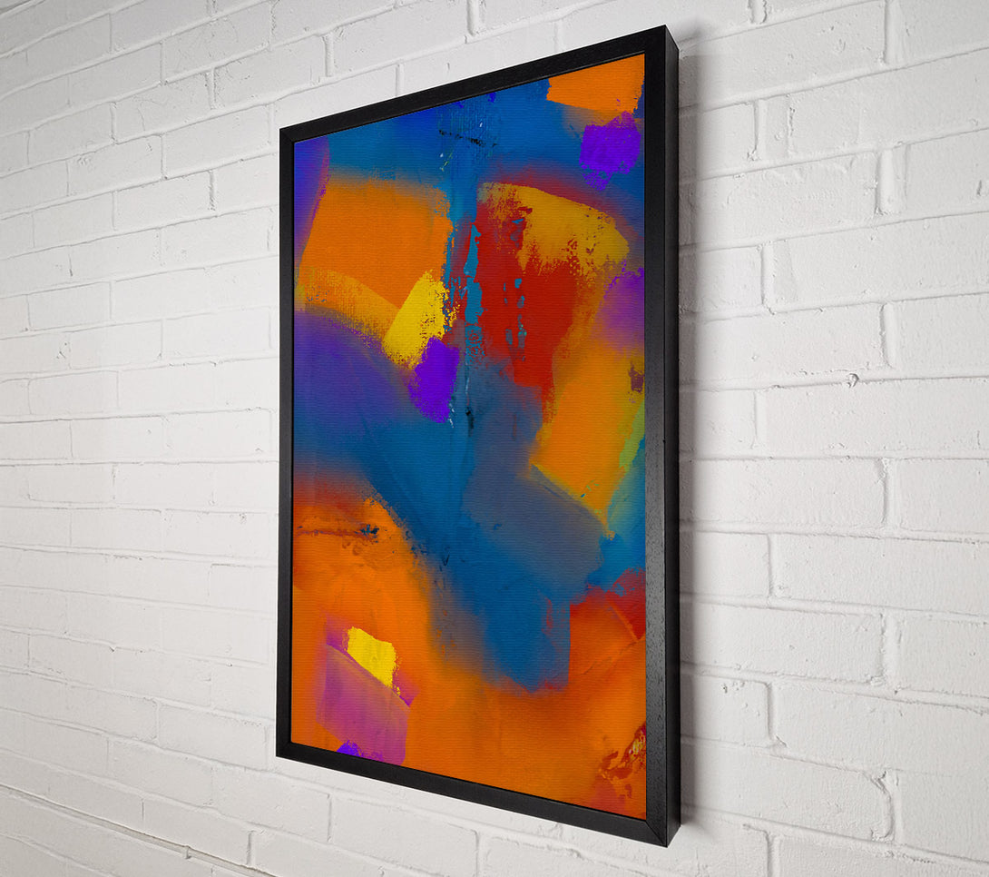  A Canvas Print of Blue And Orange Dreamscape Canvas Wall Art