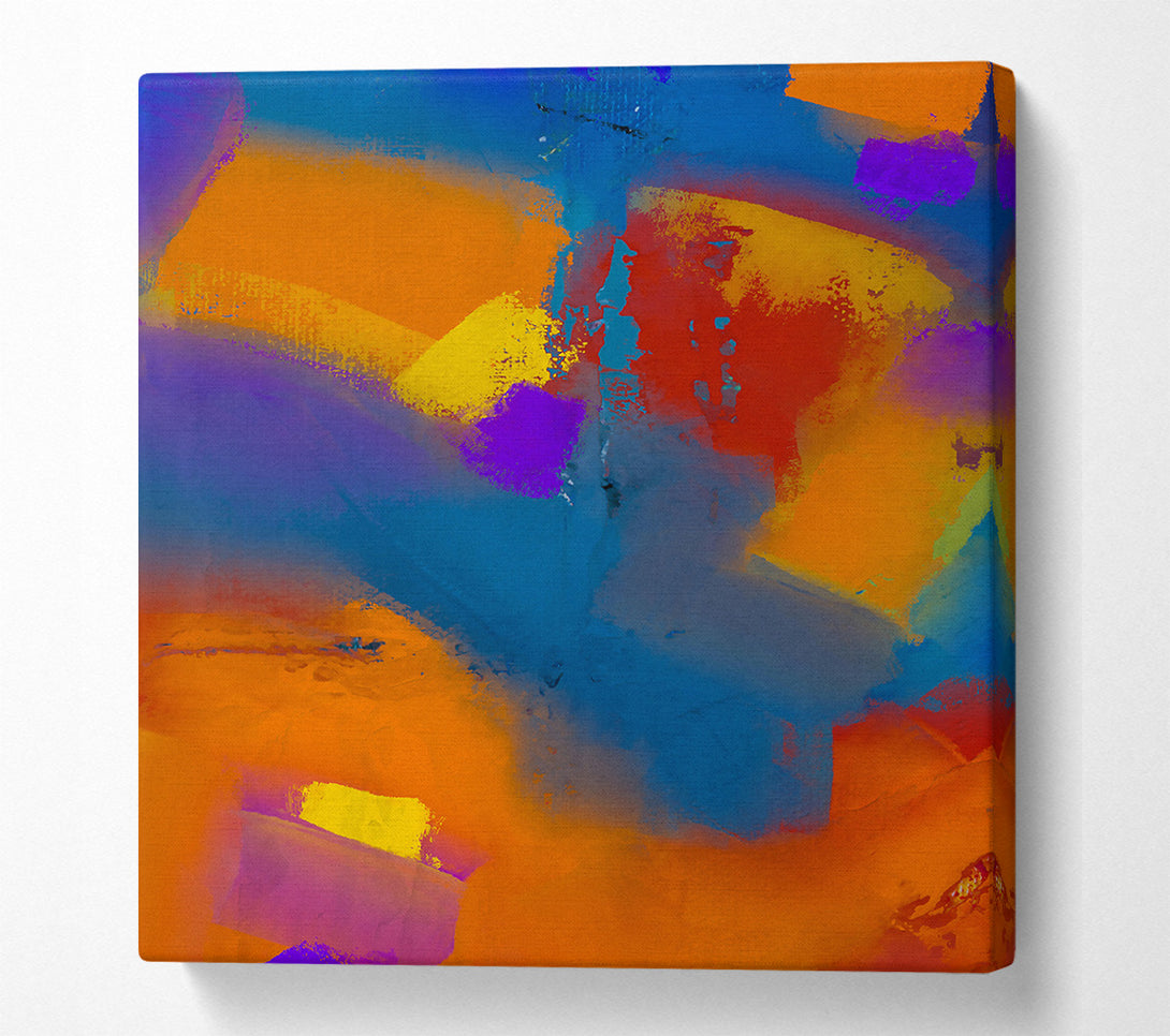  A Canvas Print of Blue And Orange Dreamscape Canvas Wall Art