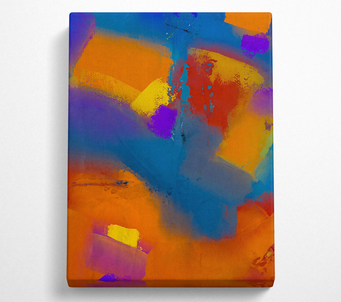  A Canvas Print of Blue And Orange Dreamscape Canvas Wall Art