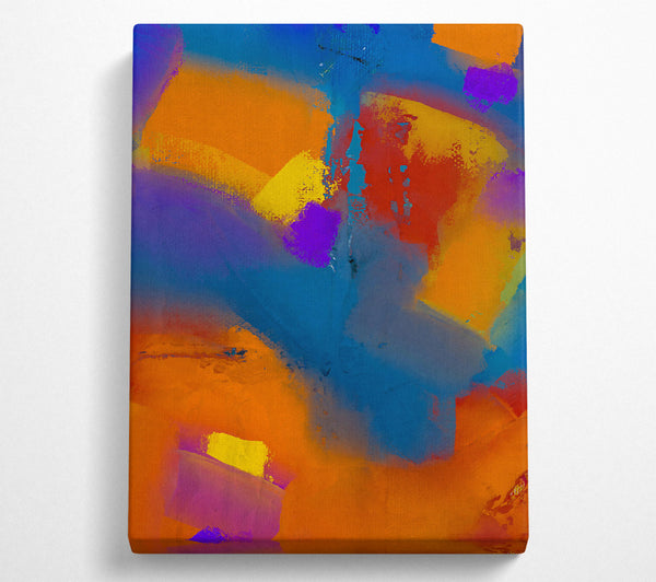  A Canvas Print of Blue And Orange Dreamscape Canvas Wall Art