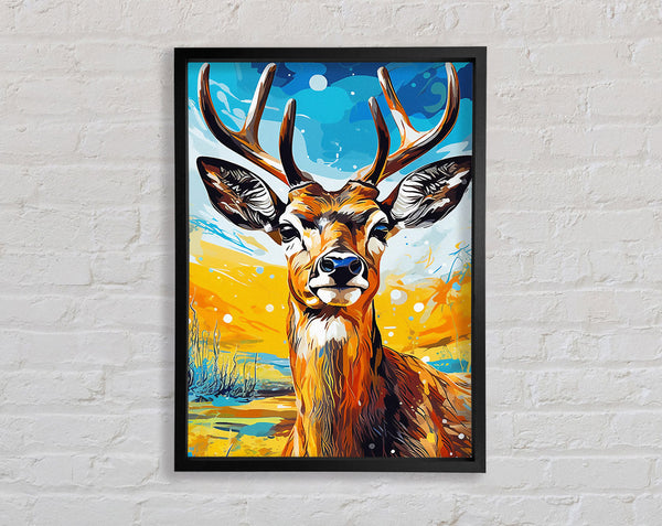 The Stag Stare Framed Print