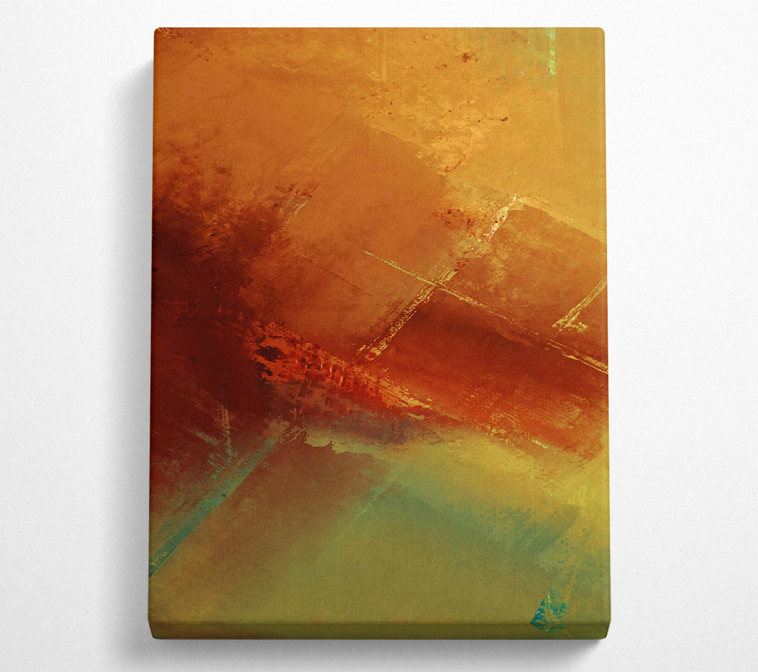  A Canvas Print of Golden Sunset Hues Canvas Wall Art