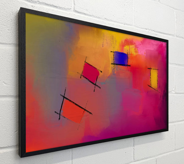 Magenta Abstract Shapes