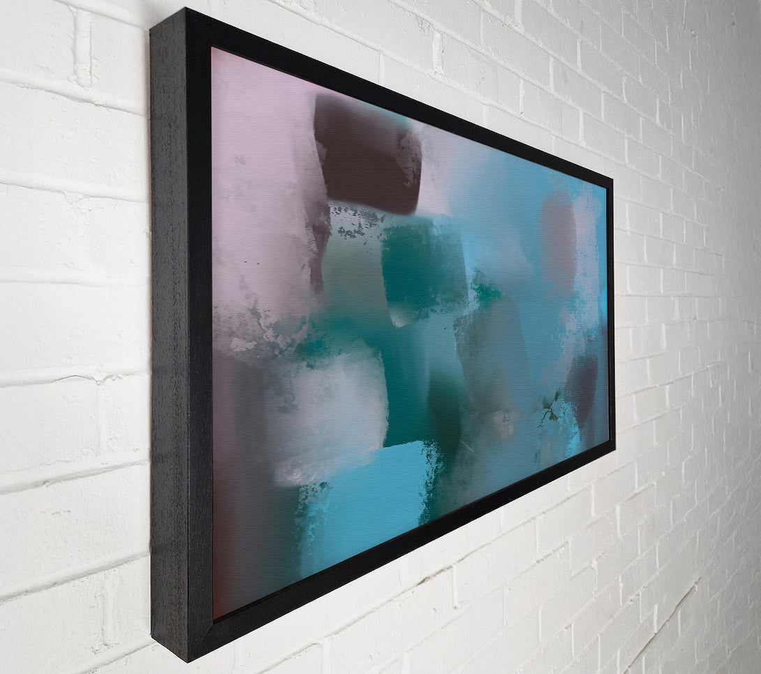  A Canvas Print of Cyan Dream Forms Canvas Wall Art