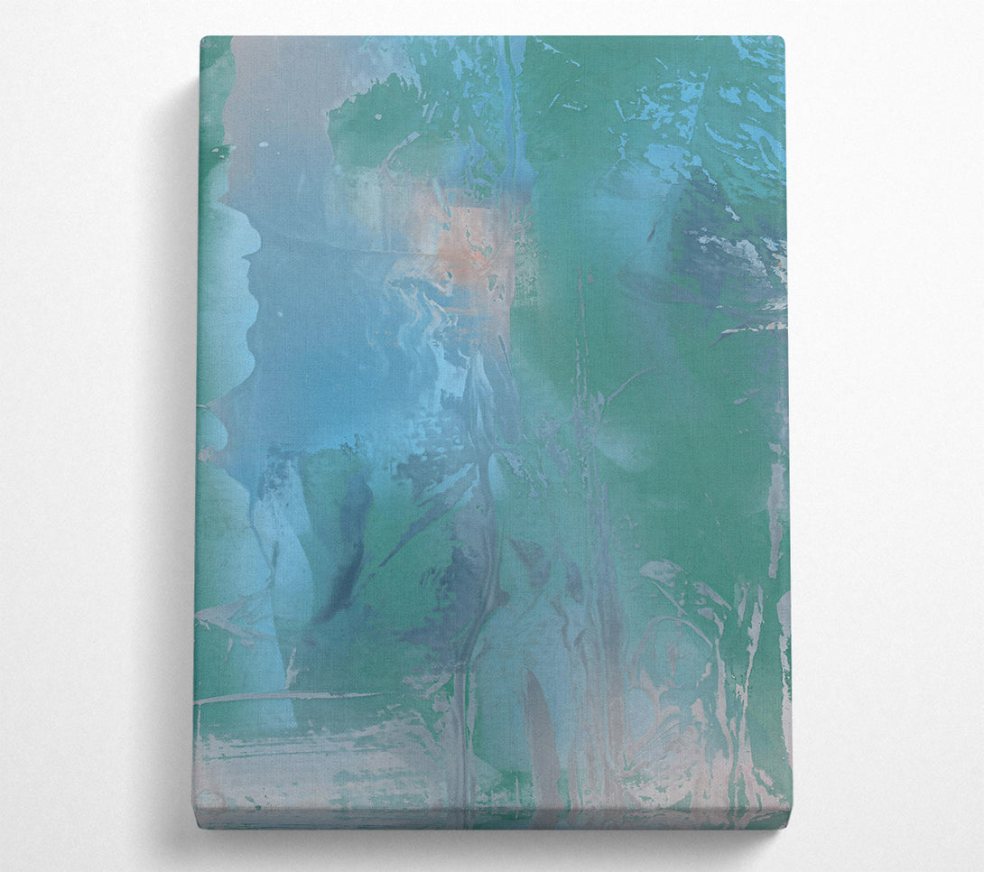  A Canvas Print of Teal Abstract Dreamscape Canvas Wall Art
