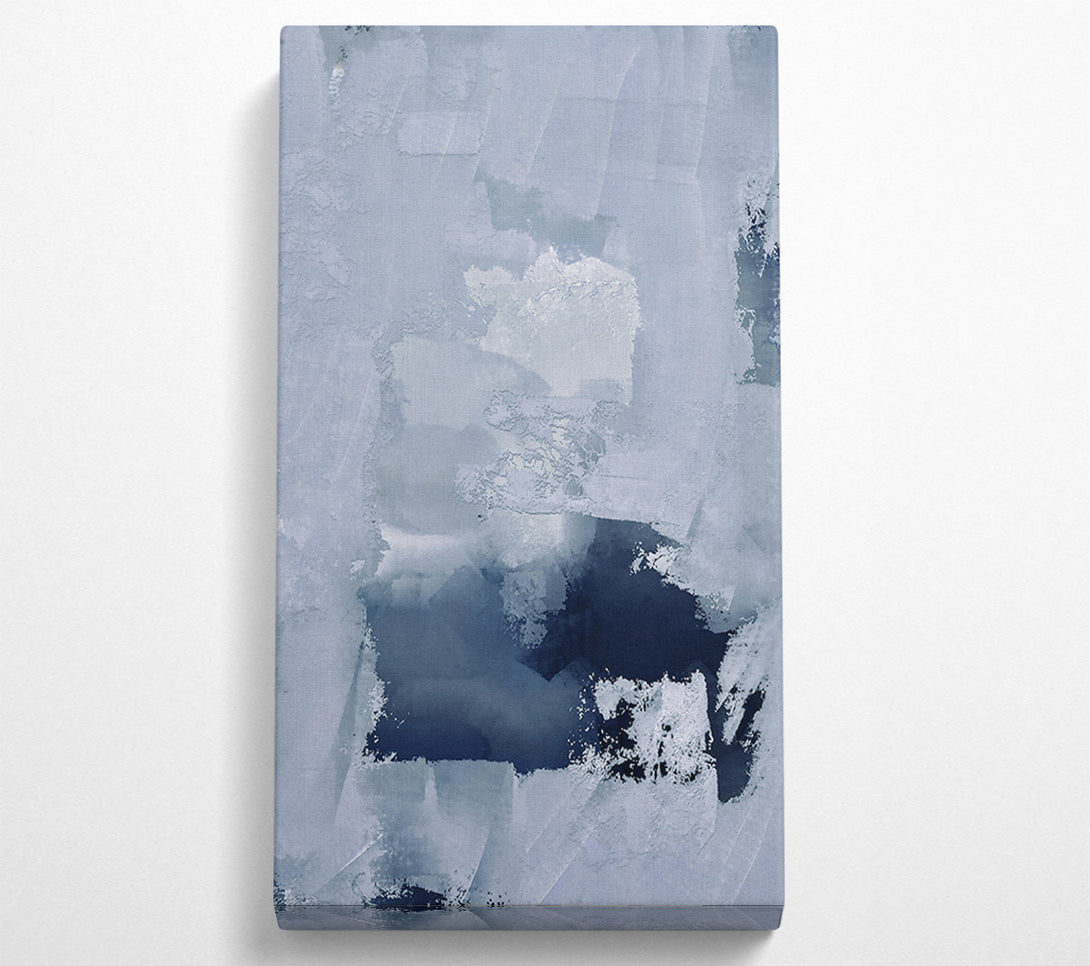  A Canvas Print of Silver And Blue Abstract Canvas Print
