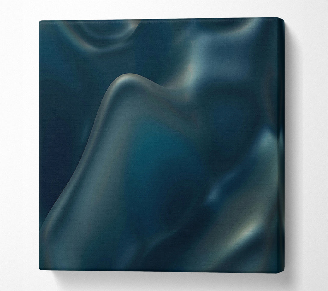  A Canvas Print of Deep Teal Curvature Canvas Wall Art