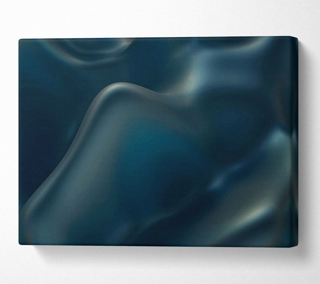  A Canvas Print of Deep Teal Curvature Canvas Wall Art