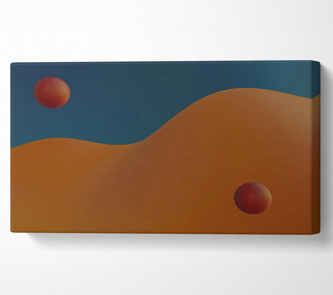  A Canvas Print of Orange Sphere Dreams Canvas Print