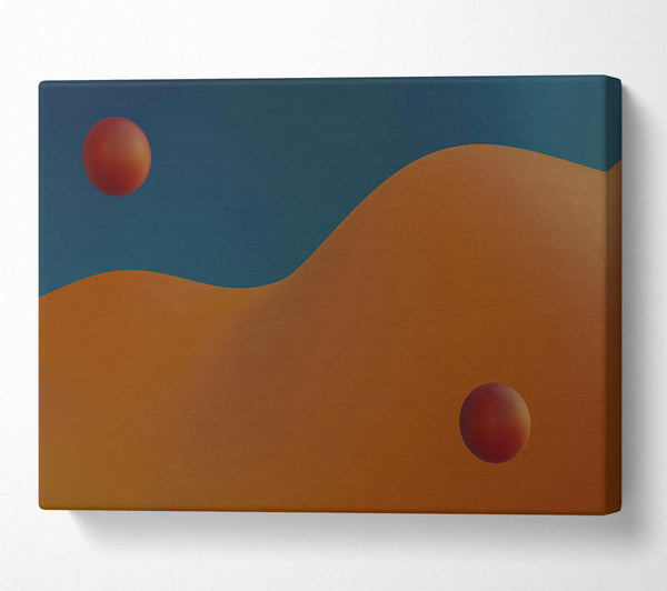  A Canvas Print of Orange Sphere Dreams Canvas Print