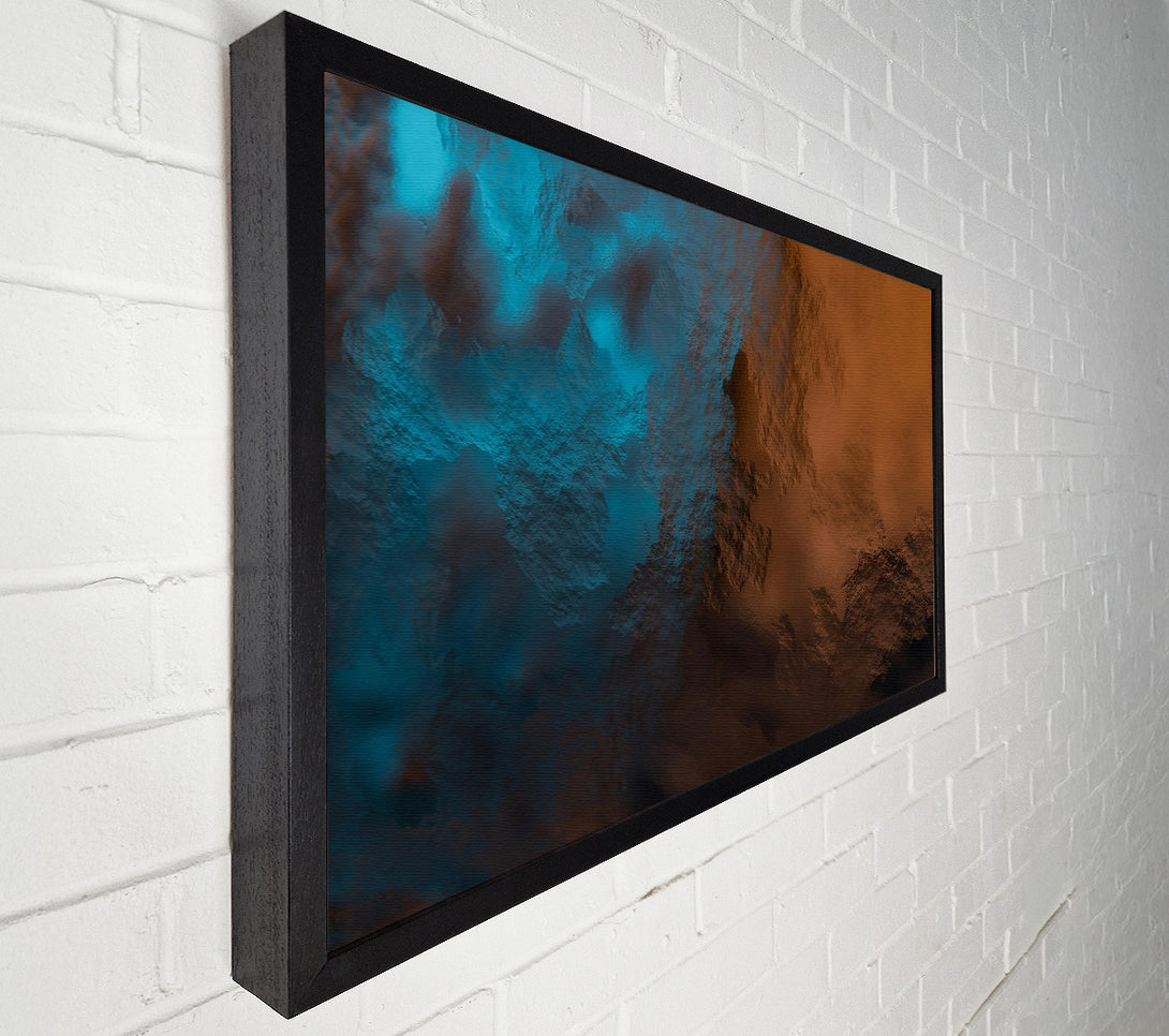  A Canvas Print of Aqua And Rust Dreamscape Canvas Wall Art