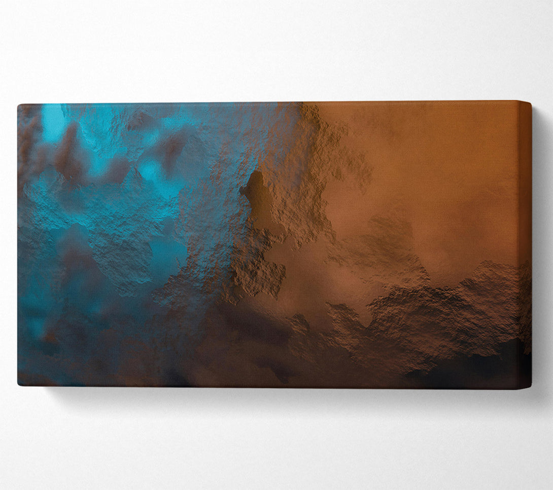  A Canvas Print of Aqua And Rust Dreamscape Canvas Wall Art