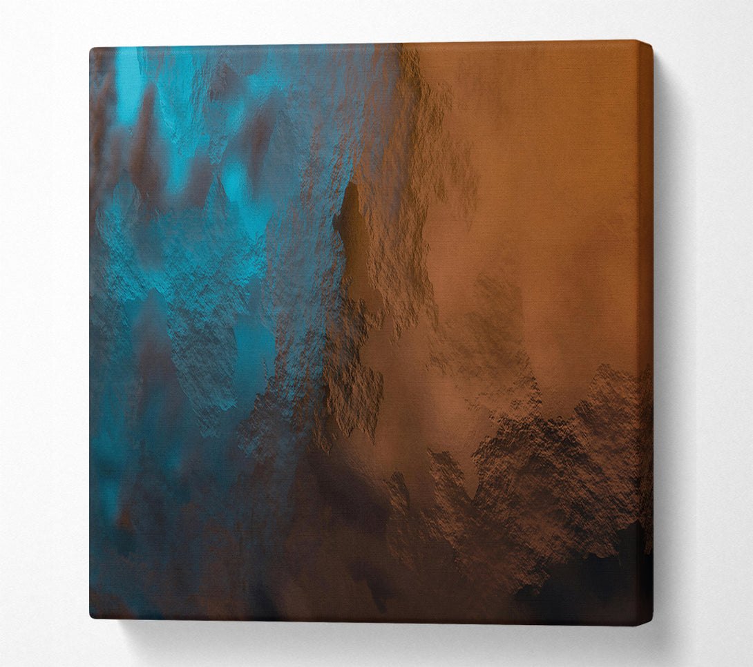  A Canvas Print of Aqua And Rust Dreamscape Canvas Wall Art