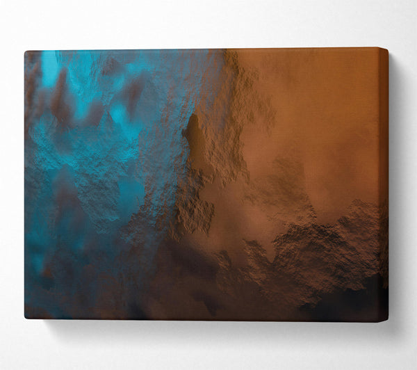  A Canvas Print of Aqua And Rust Dreamscape Canvas Wall Art