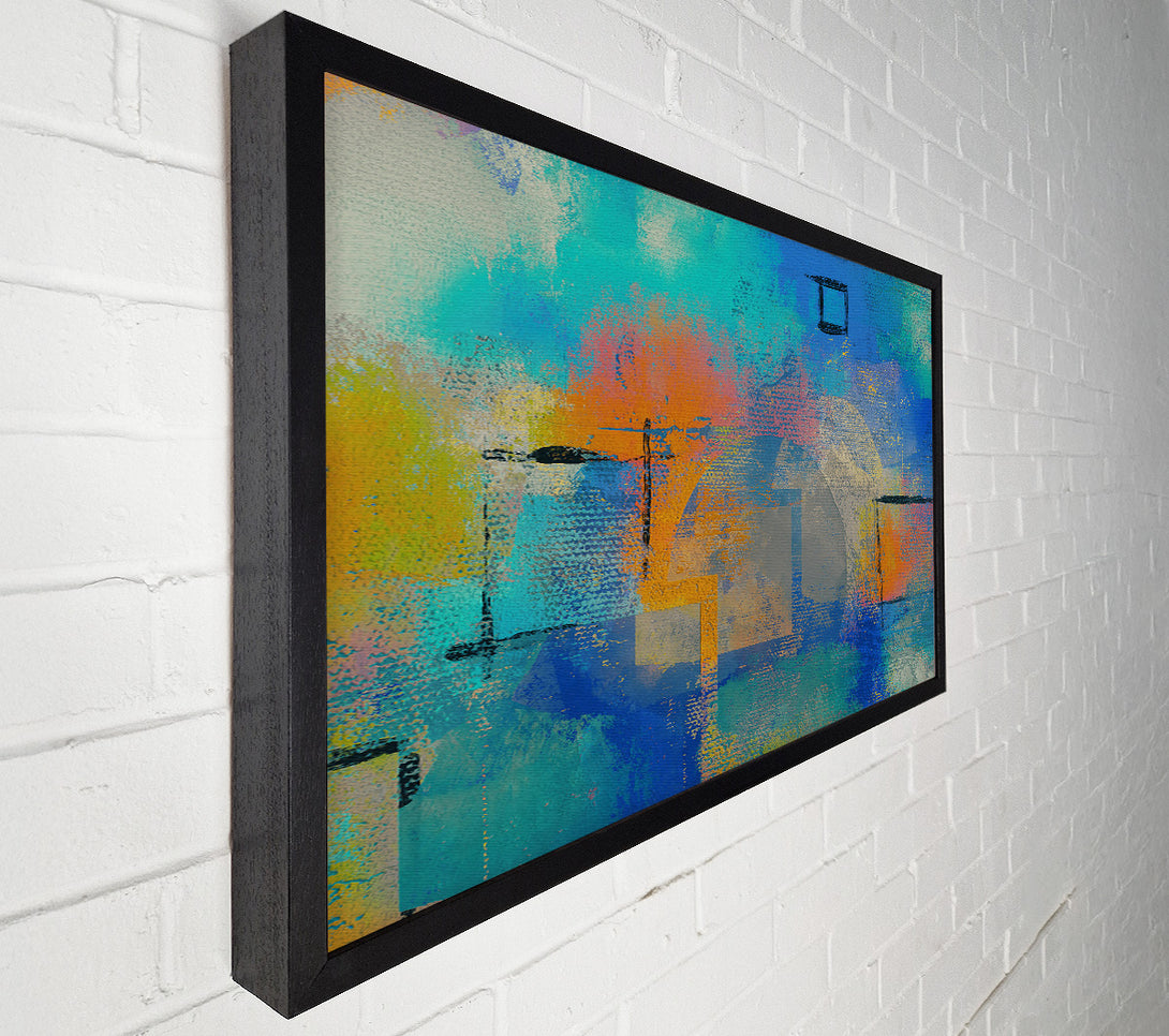  A Canvas Print of Turquoise Abstract Dreamscape Canvas Wall Art