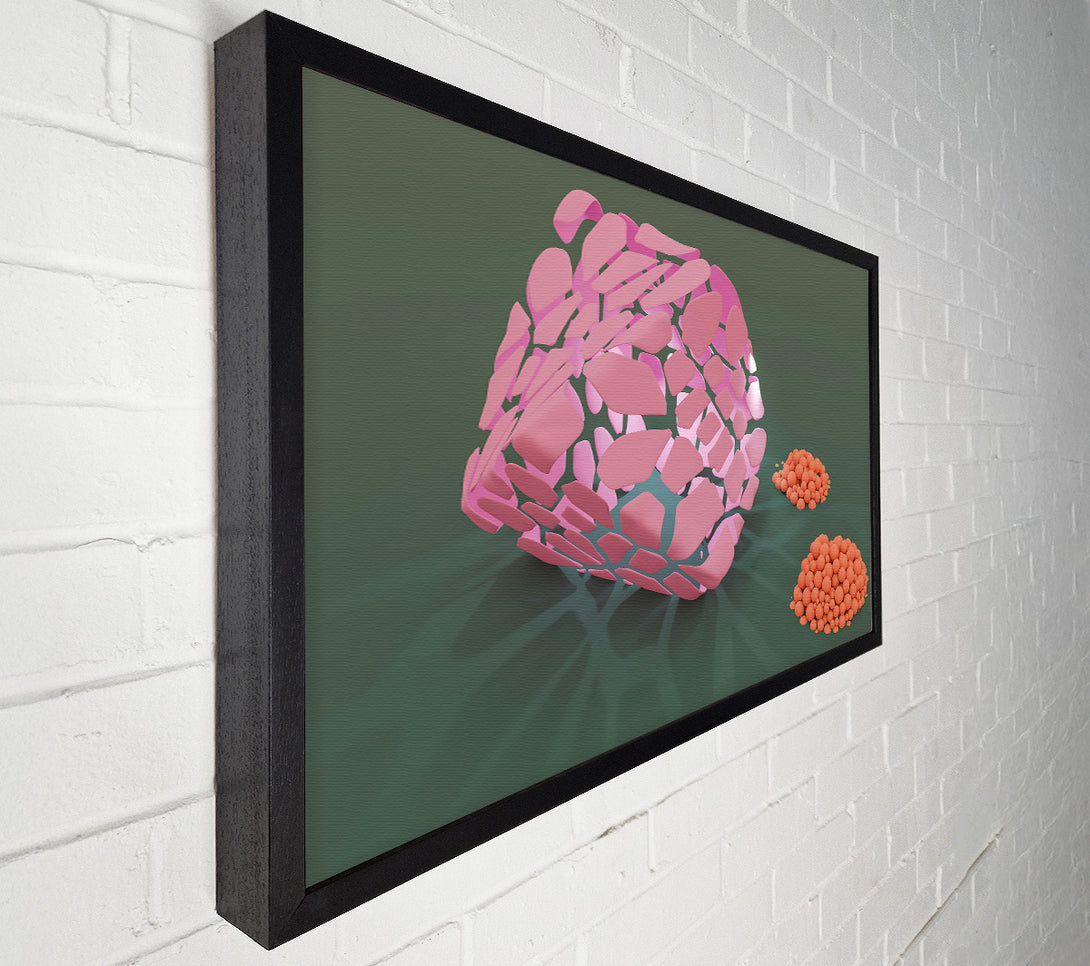  A Canvas Print of Pink Geometric Forms Canvas Print