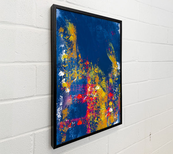 Blue Splatter Burst