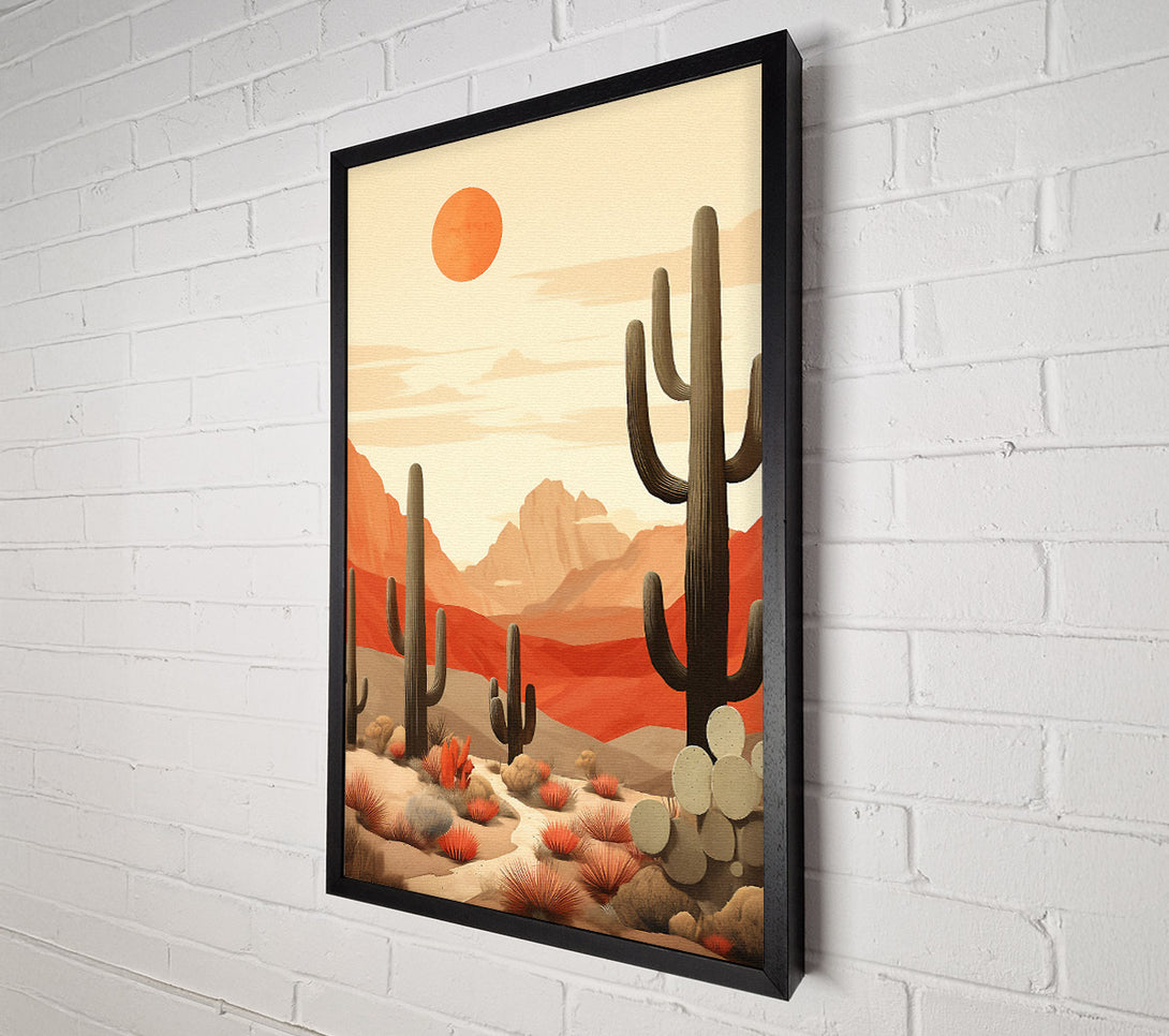  A Canvas Print of The Sun In The Sky Desert Canvas Art