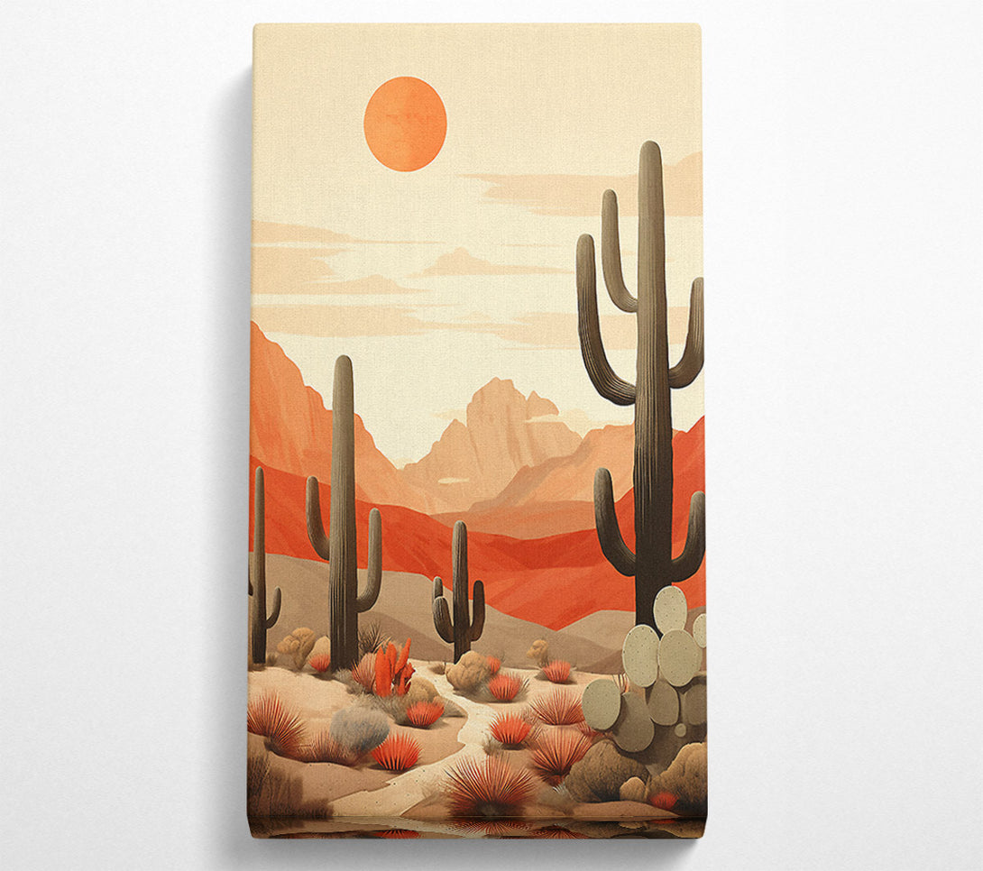  A Canvas Print of The Sun In The Sky Desert Canvas Art