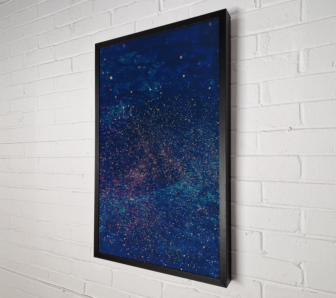  A Canvas Print of Midnight Blue Sparkle Canvas Art