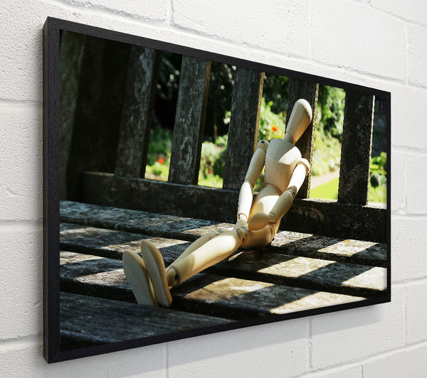 Wooden Figure In Sunlight