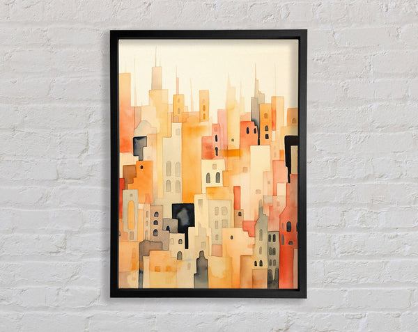 The Towns Framed Print