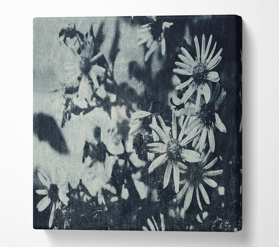  A Canvas Print of Indigo Bloom Shadows Canvas Art