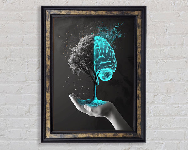 The Tree In The Palm Framed Print