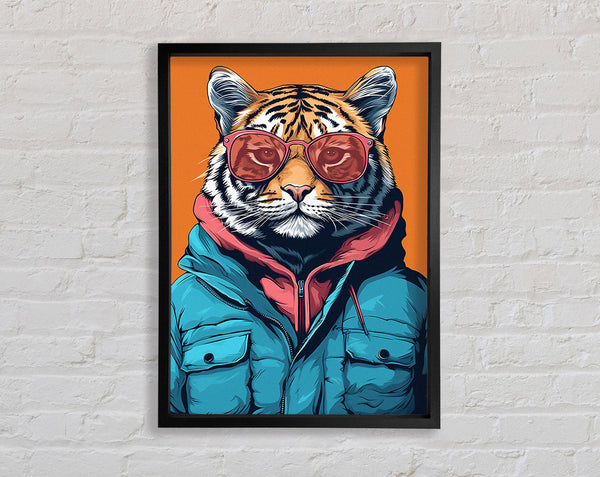 The Trendy Tiger Orange Framed Print