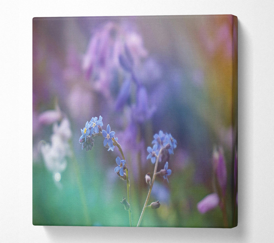  A Canvas Print of Blue Dreamy Blooms Canvas Print