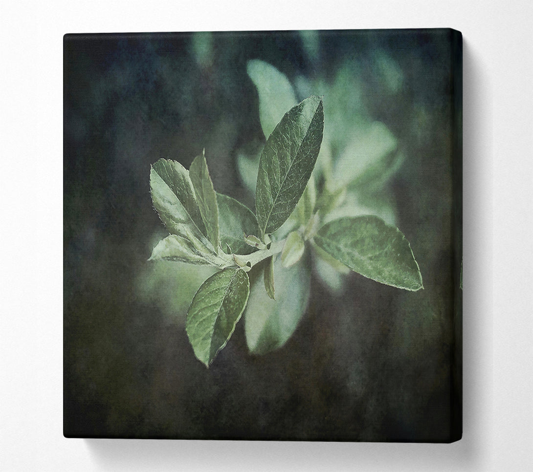  A Canvas Print of Emerald Branch Glow Canvas Wall Art