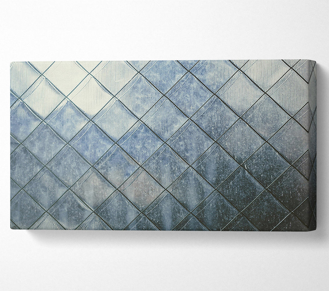  A Canvas Print of Blue Diamond Glass Canvas Print