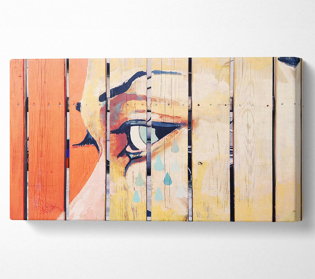  A Canvas Print of Pale Blue Weeping Canvas Wall Art