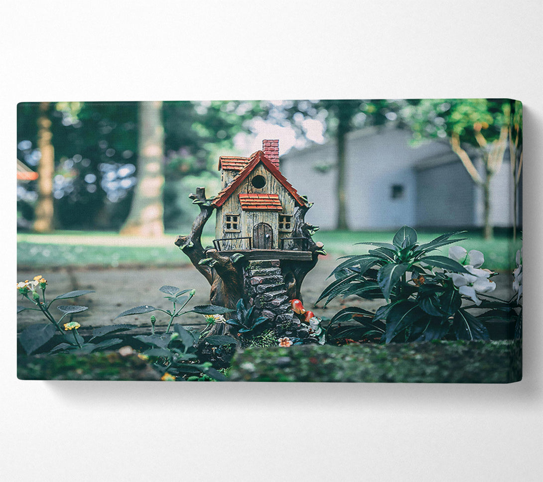  A Canvas Print of Brownstone Treehouse Retreat Canvas Print