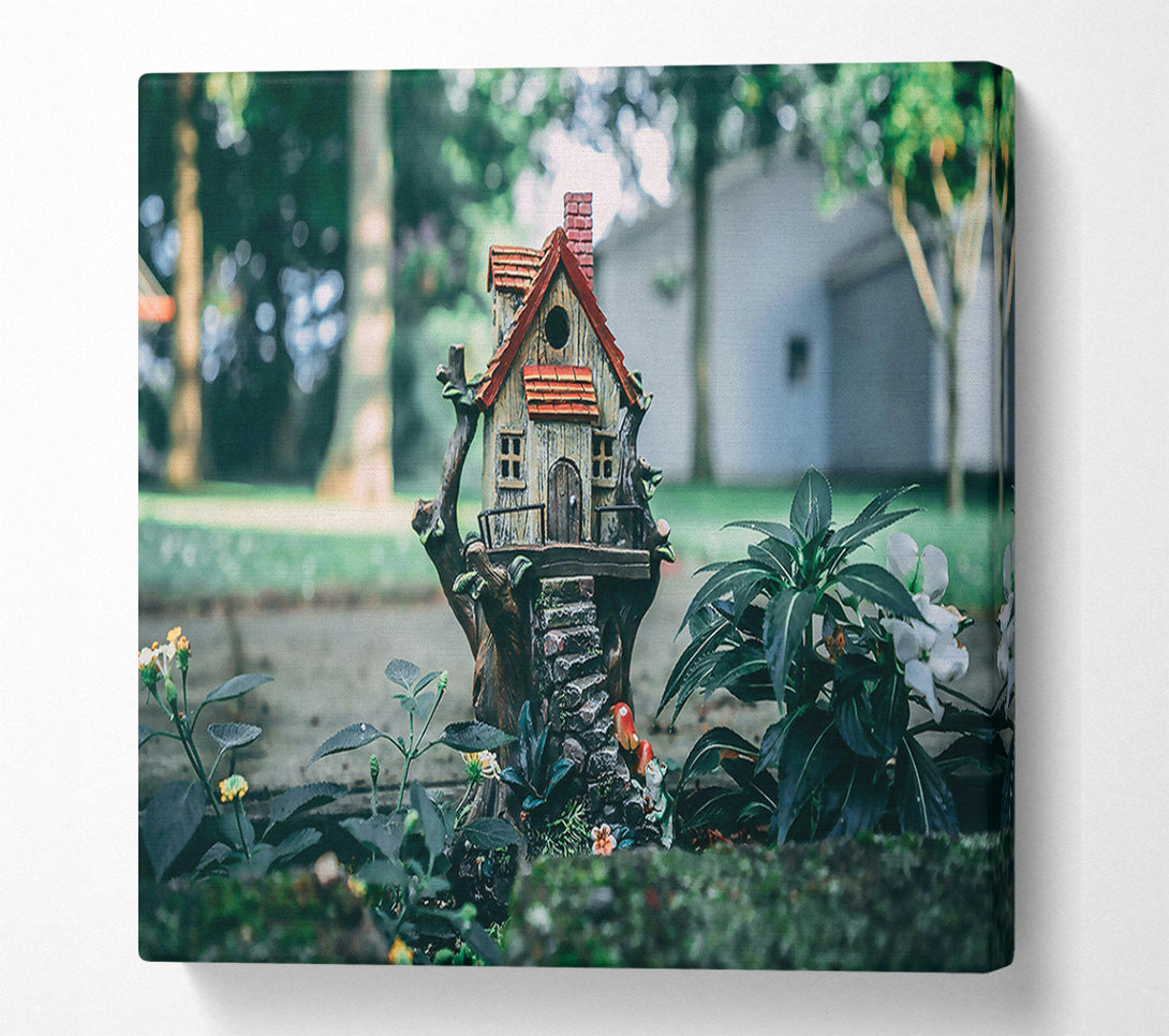  A Canvas Print of Brownstone Treehouse Retreat Canvas Print